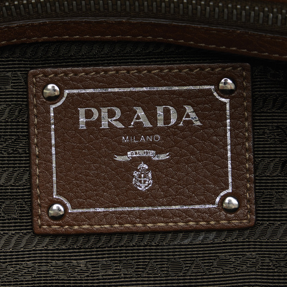 PRADA Embossed Logo Bowler Bag - Picture 6 of 11